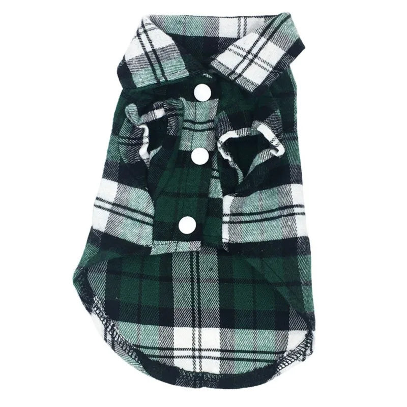 Plaid Dog Vest 