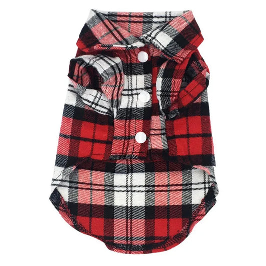 Plaid Dog Vest 