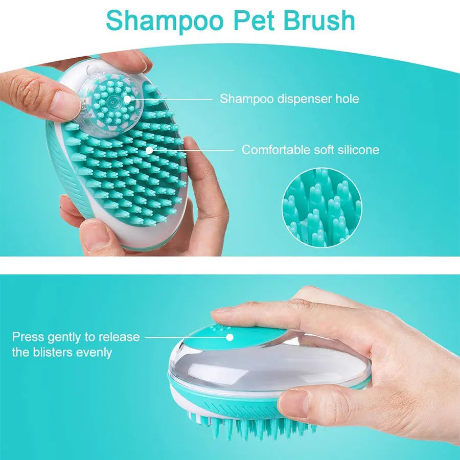 Dog bathing Shampoo Brush - Pet Wonderland Cloud