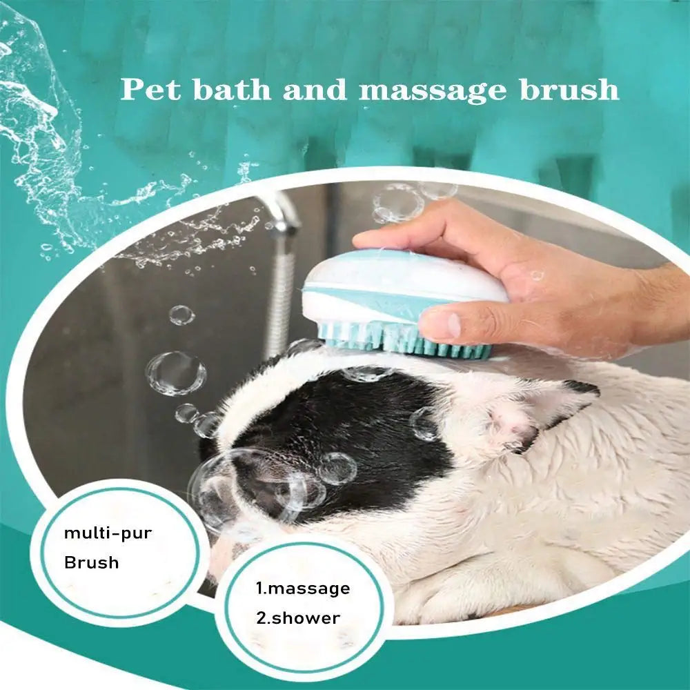 Dog bathing Shampoo Brush - Pet Wonderland Cloud