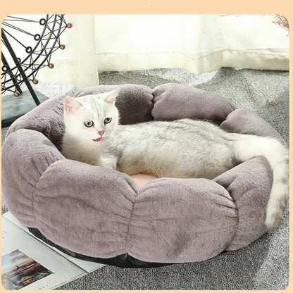 Dog Round Soft Flower Shaped Bed - Pet Wonderland Cloud