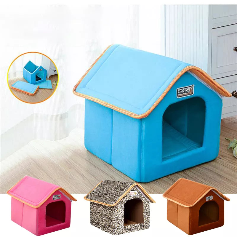 Winter Pet House Foldable Bed - Pet Wonderland Cloud