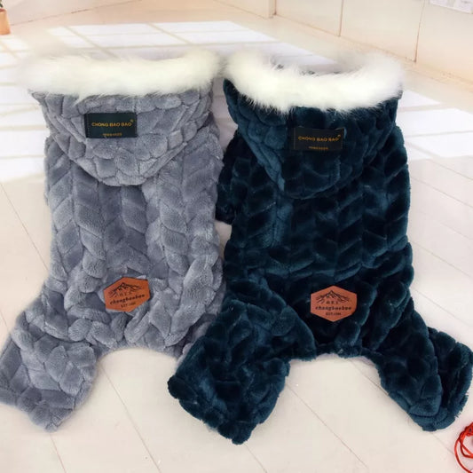 Dog Thicken Warm Fleece Jacket - Pet Wonderland Cloud