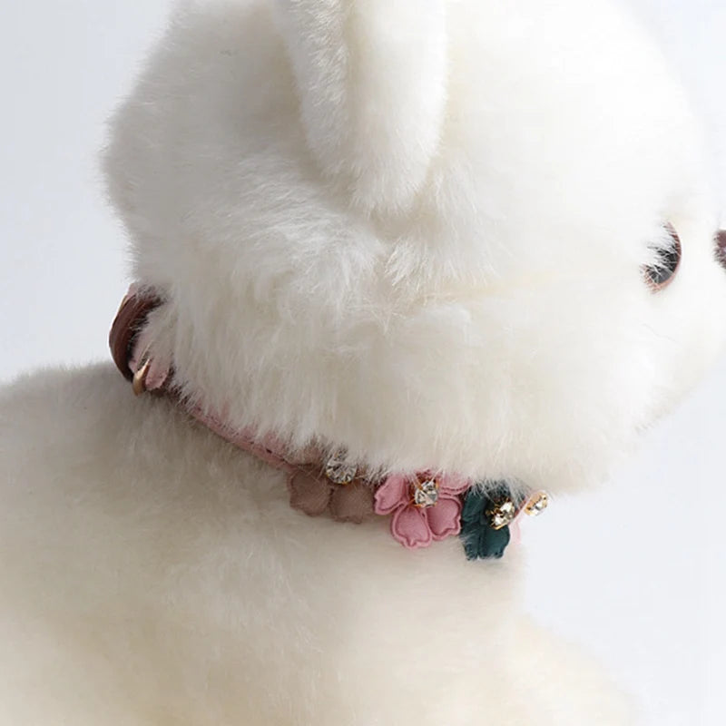 Dog Cute Shiny Flower Collar - Pet Wonderland Cloud