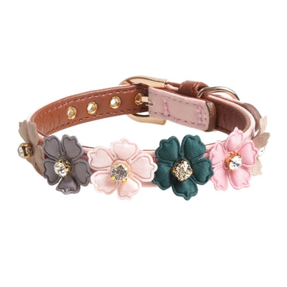 Dog Cute Shiny Flower Collar - Pet Wonderland Cloud