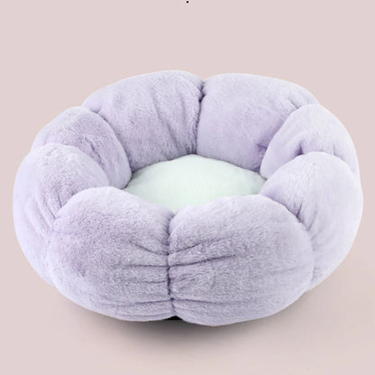 Dog Round Soft Flower Shaped Bed - Pet Wonderland Cloud