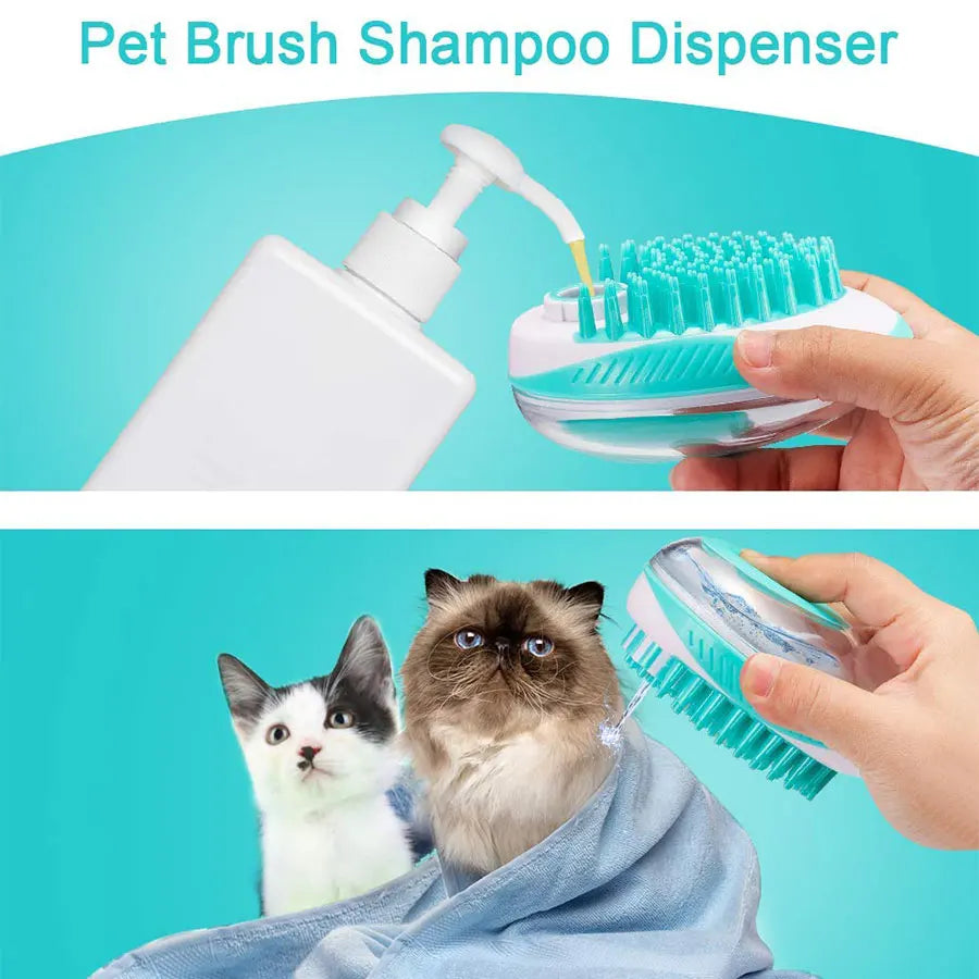 Dog bathing Shampoo Brush - Pet Wonderland Cloud