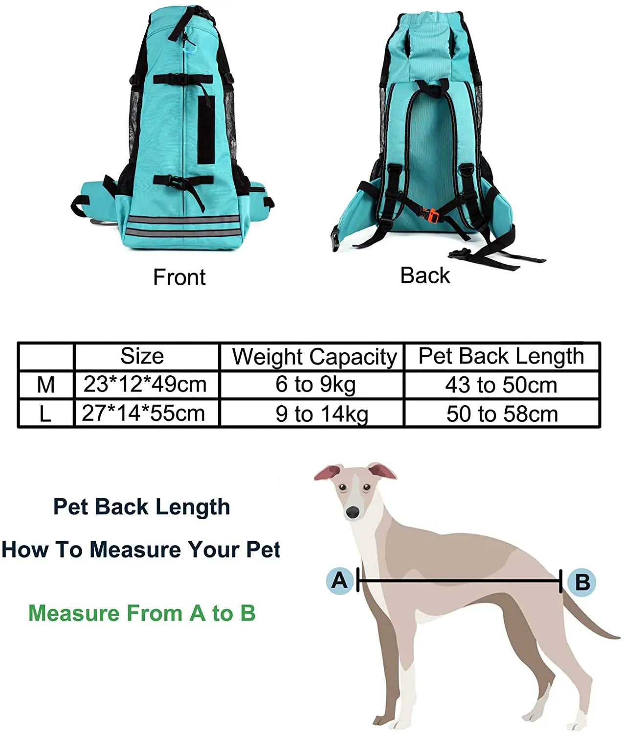 Oxford Cloth Pet Carrier Backpack - Pet Wonderland Cloud