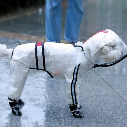 Dog Transparent Raincoat - Pet Wonderland Cloud