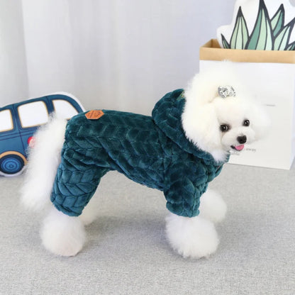 Dog Thicken Warm Fleece Jacket - Pet Wonderland Cloud