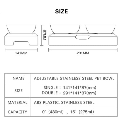 Non-Slip Double Cat Bowl