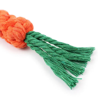 Dog Durable Cotton Carrot Chew Toy