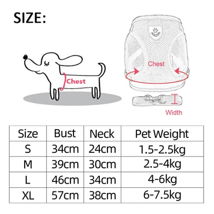 Reflective Dog Chest Strap Harness - Pet Wonderland Cloud