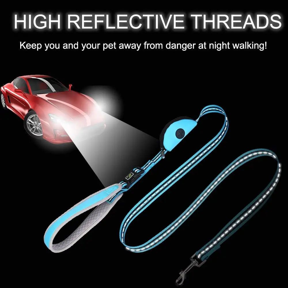 Dog Reflective Nylon Running Rope - Pet Wonderland Cloud