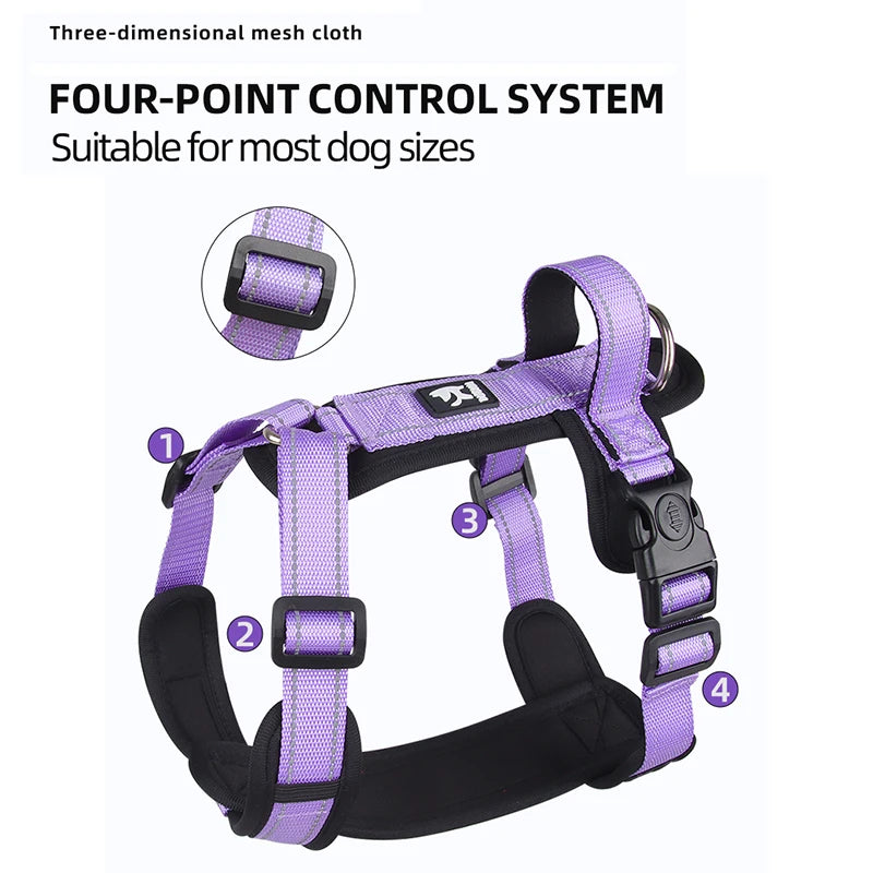 Reflective Dog Safety Harnesses - Pet Wonderland Cloud