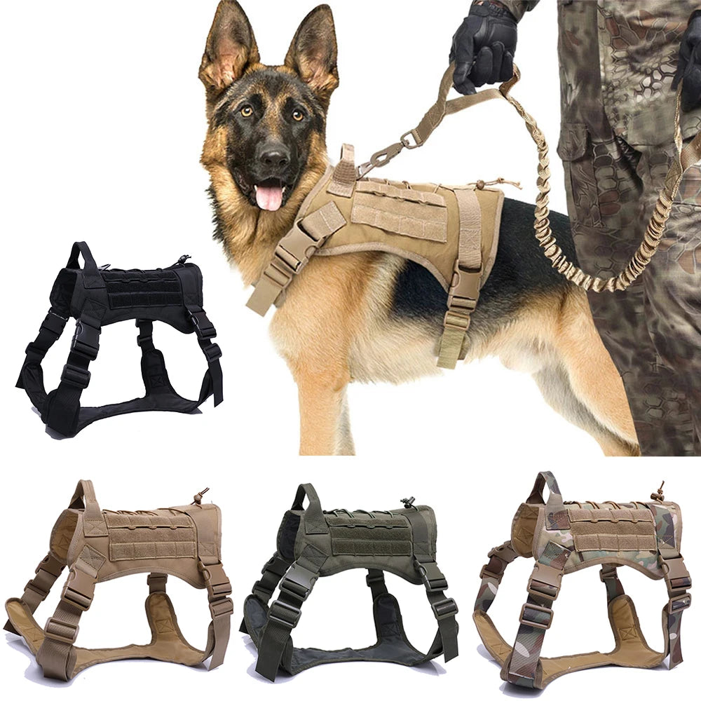 Dog Tactical Harness Leash Set - Pet Wonderland Cloud