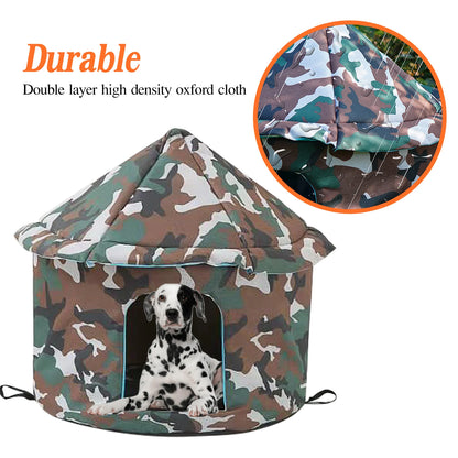 Outdoor Dog House Foldable Bed - Pet Wonderland Cloud