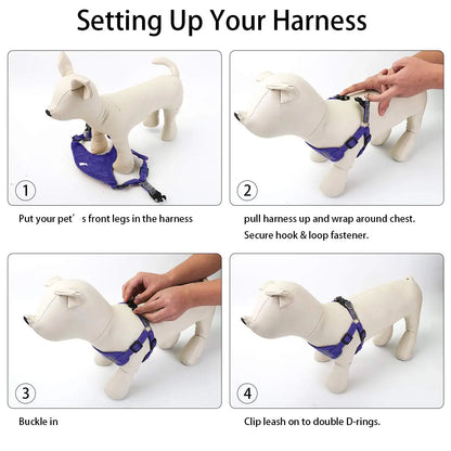 Soft Reflective Dog Harness - Pet Wonderland Cloud