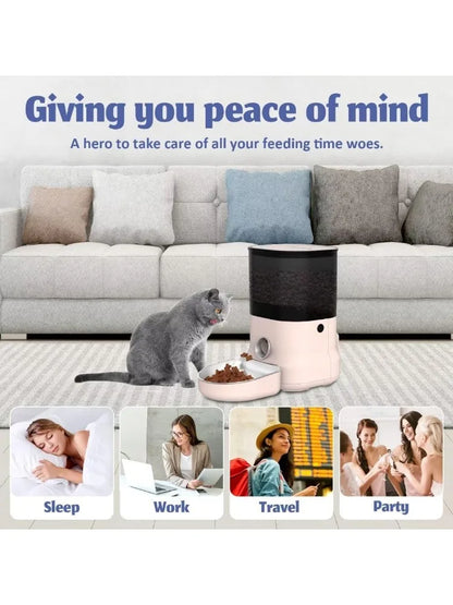 New Cat Automatic Food Dispenser - Pet Wonderland Cloud