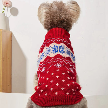 Knitted Christmas Dog Sweaters 