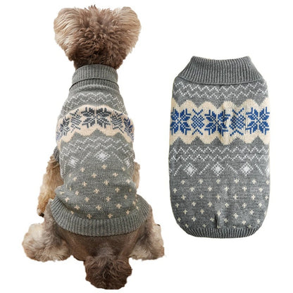 Knitted Christmas Dog Sweaters 