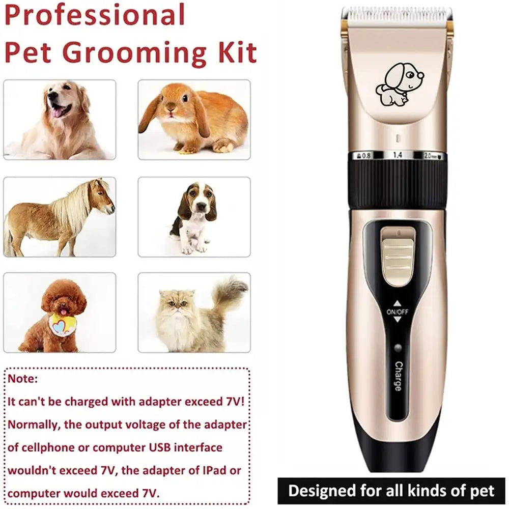 Dog Electric Quiet Hair Clipper - Pet Wonderland Cloud