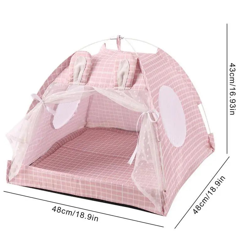 Rabbit Ear Pet Teepee Tent - Pet Wonderland Cloud