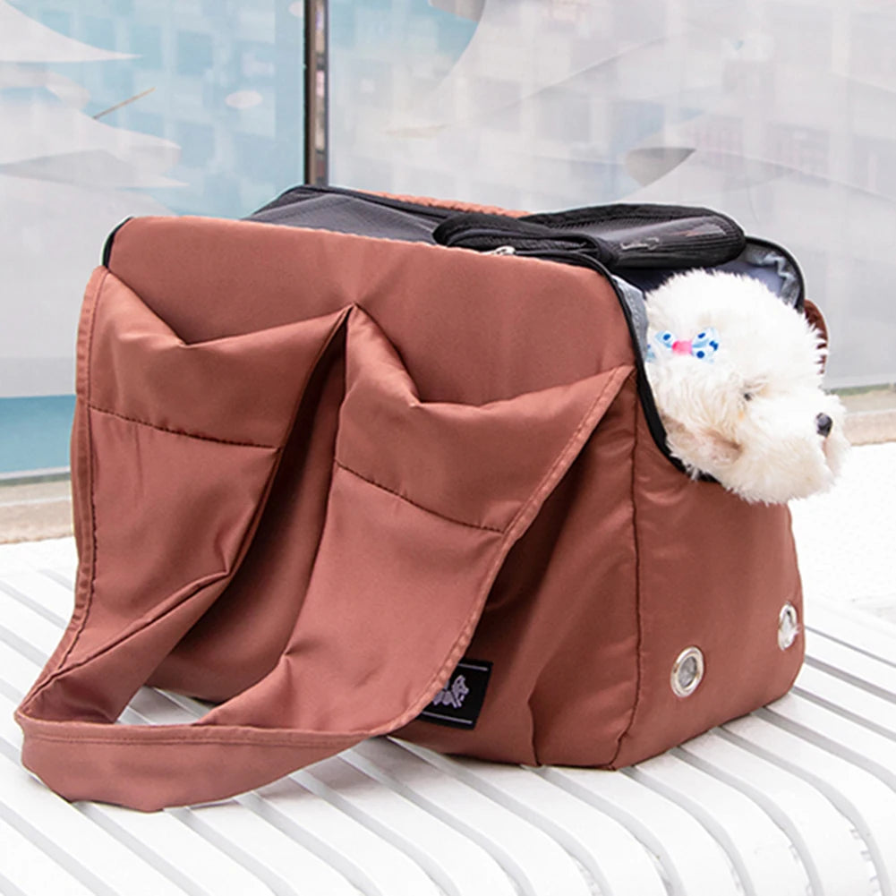 Portable Soft Sided Cat Shoulder Bag - Pet Wonderland Cloud