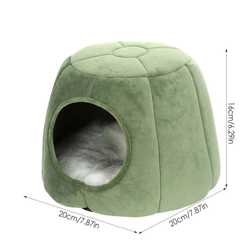 Indoor Cat Semi-Closed  House Bed - Pet Wonderland Cloud