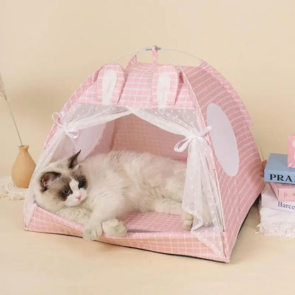 Rabbit Ear Pet Teepee Tent - Pet Wonderland Cloud