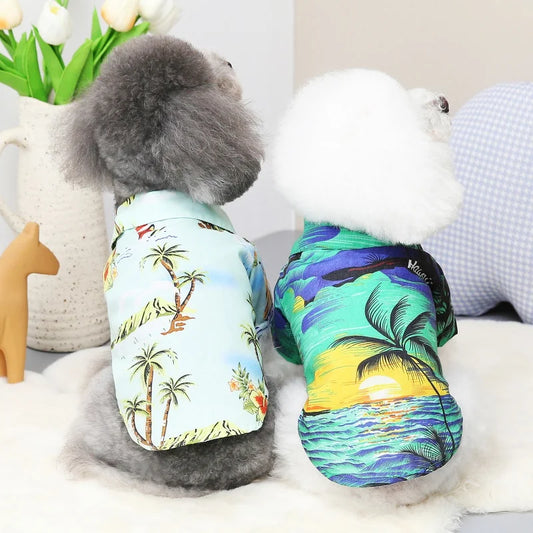 Summer Pet Beach Hawaiian Shirt - Pet Wonderland Cloud