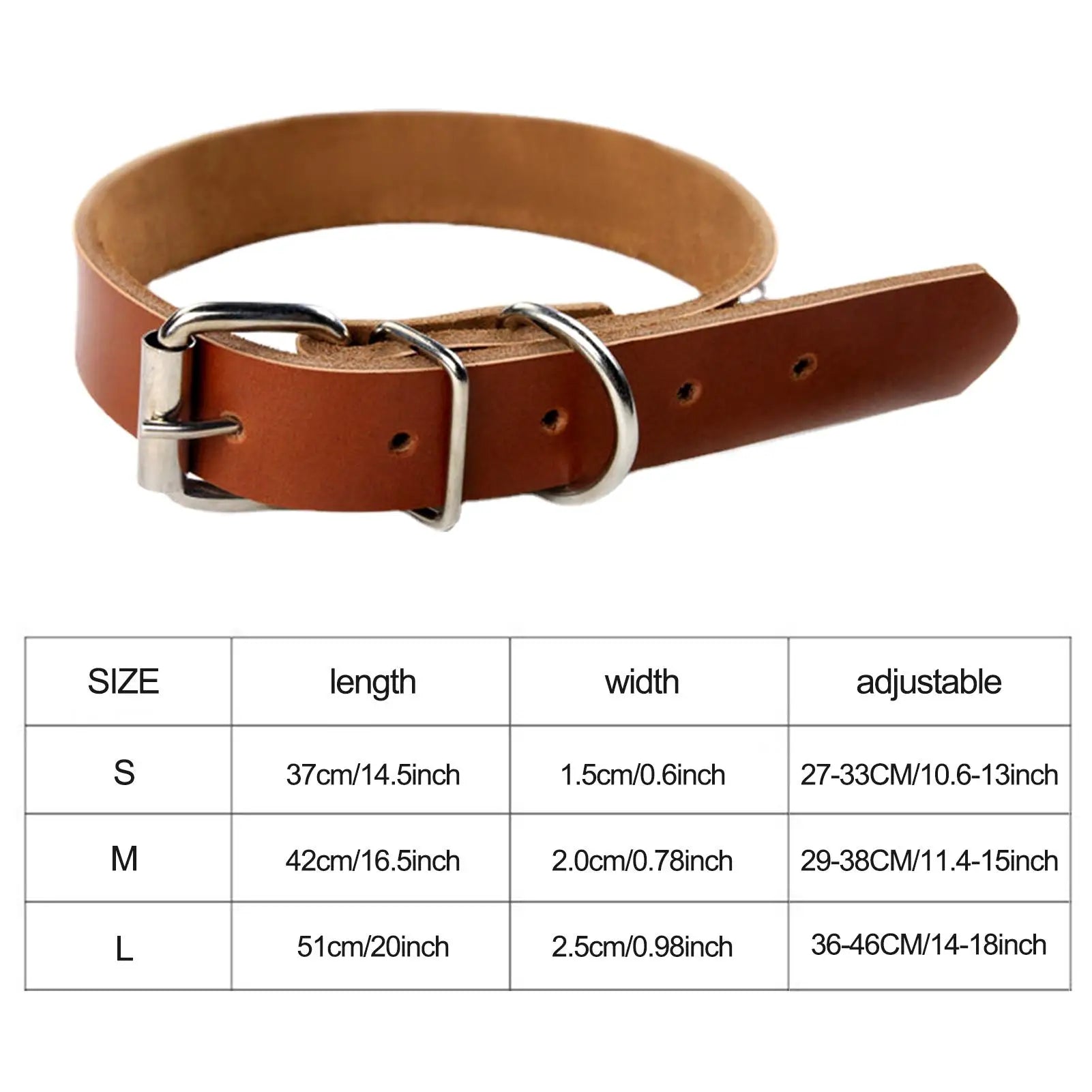 Dog Metal Buckle Leather Collar - Pet Wonderland Cloud