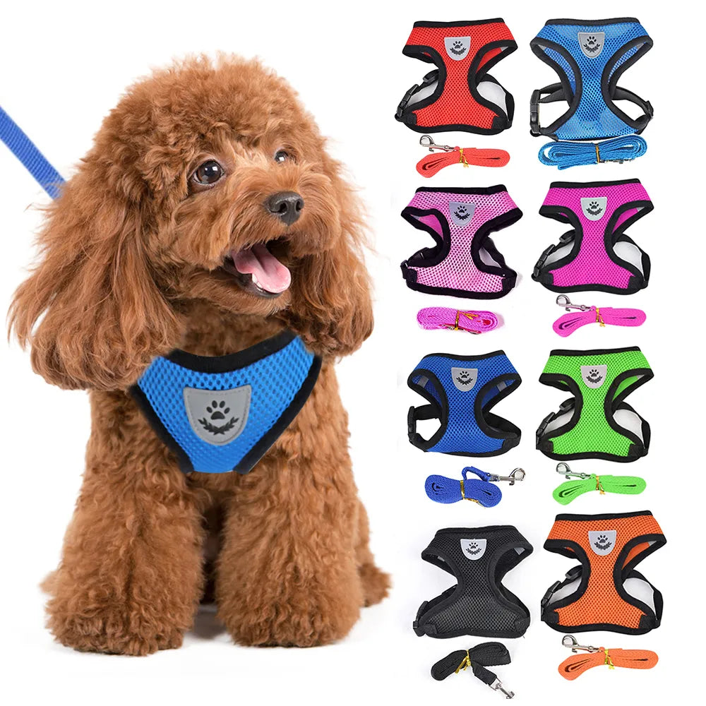 Dog 9 Colors Breathable Harness - Pet Wonderland Cloud