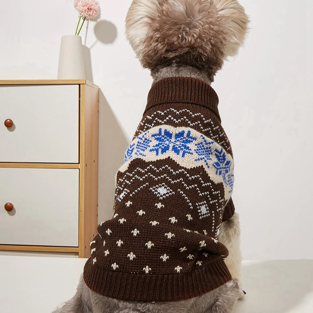 Knitted Christmas Dog Sweaters 