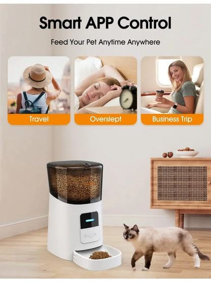 New Cat 6L Automatic Food Dispenser - Pet Wonderland Cloud