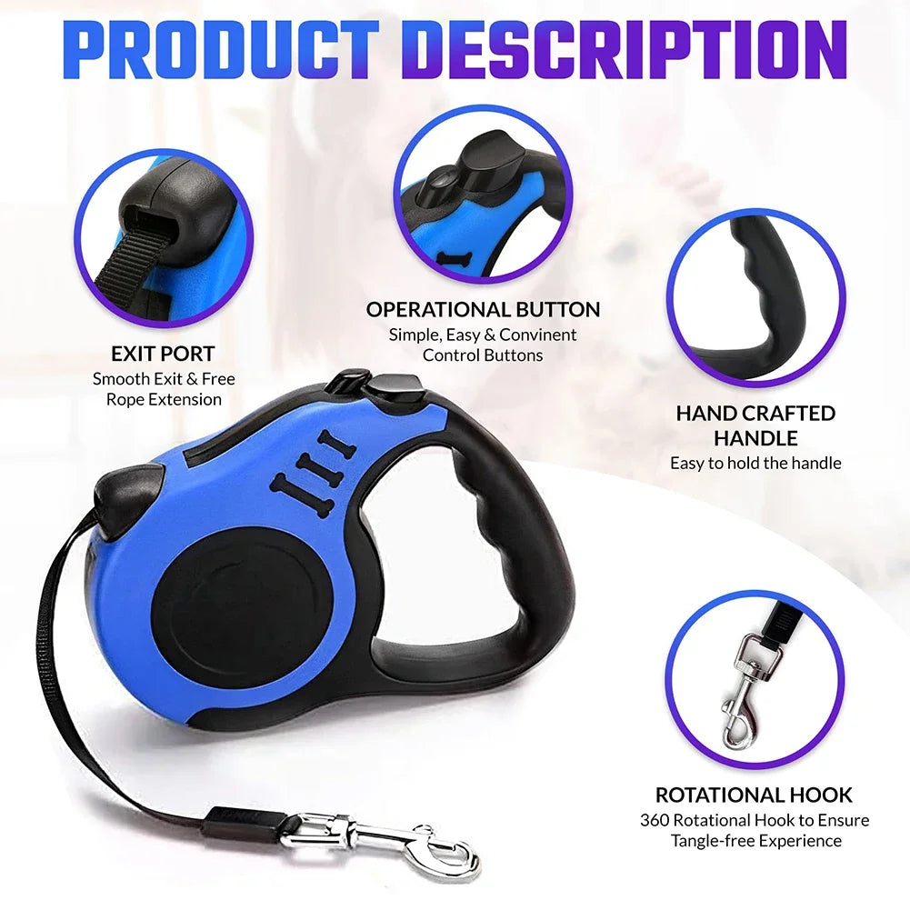 Retractable Dog Leash - Pet Wonderland Cloud