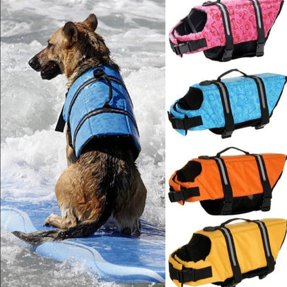 Dog Printed Reflective Swimming Vest - Pet Wonderland Cloud