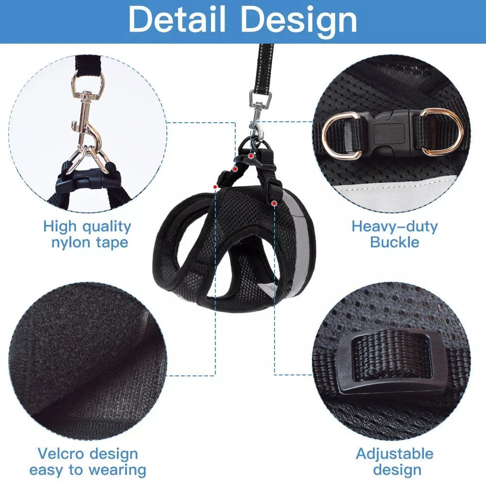 Reflective Dog Chest Strap Harness - Pet Wonderland Cloud