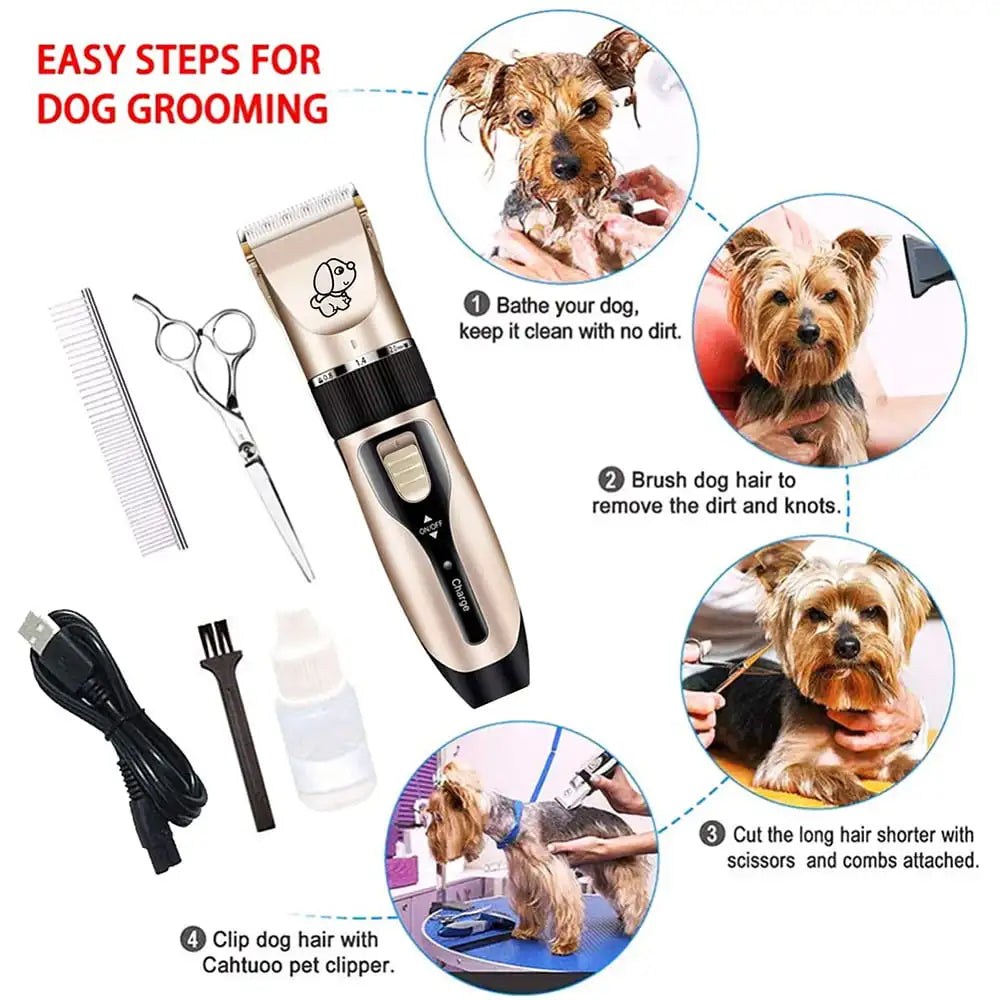 Dog Electric Quiet Hair Clipper - Pet Wonderland Cloud