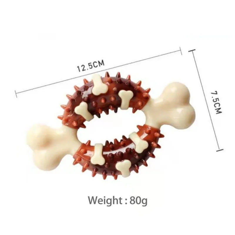 Dog Teeth Cleaning Bone Ring Toy - Pet Wonderland Cloud