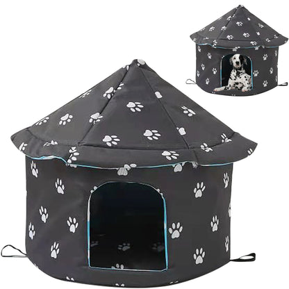 Outdoor Dog House Foldable Bed - Pet Wonderland Cloud